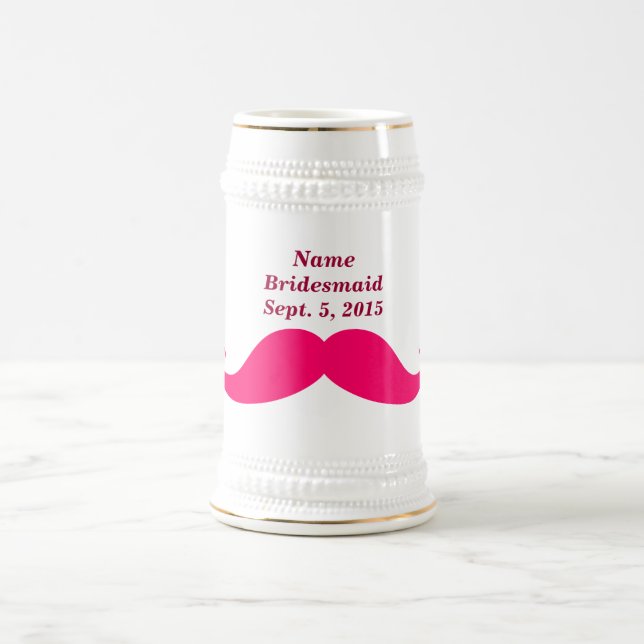 Chope À Bière Nom de la servante d'Bridesmache Date Moustache ro (Centre)