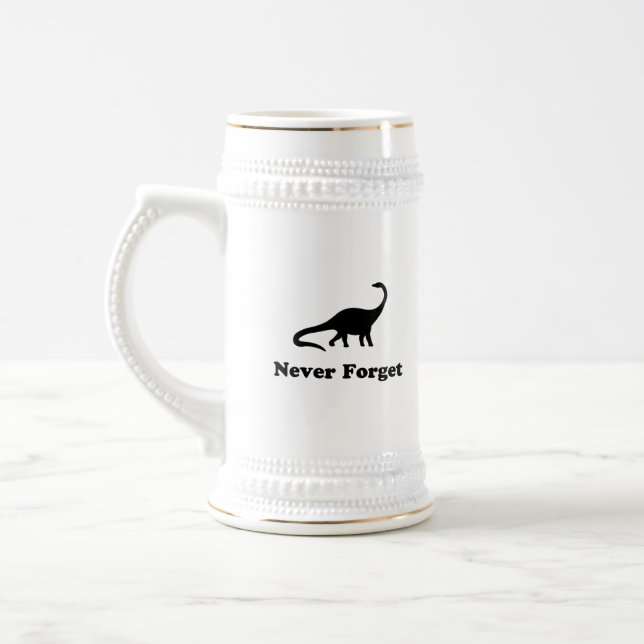 Chope À Bière n'oubliez jamais les dinosaures (Gauche)