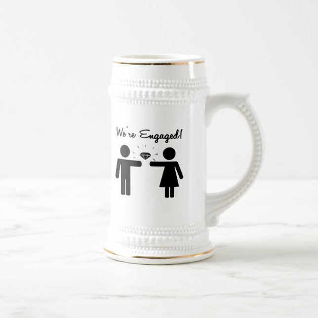 Chope À Bière Nous Sommes Engagés (Droite)