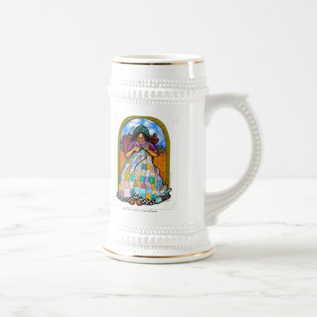 Chope À Bière Nous vous aimons grand-maman (Droite)