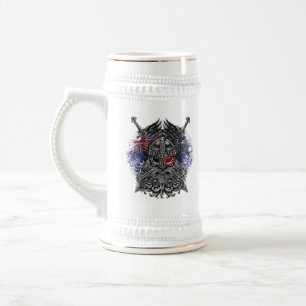 Chope À Bière Odin ravens swords Viking Mythologie Australia fla