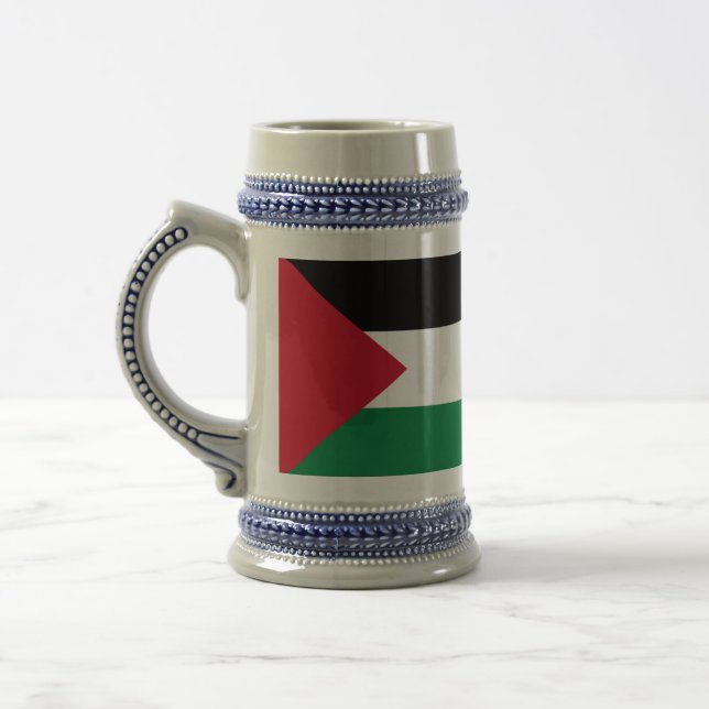 Chope À Bière officiellement le drapeau de l'État de Palestine (Gauche)