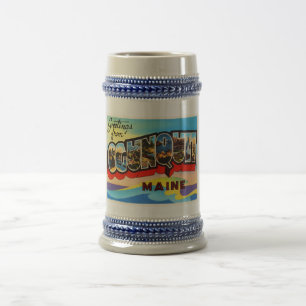 Chope À Bière Ogunquit Maine JE vieux souvenir de Vintage voyage