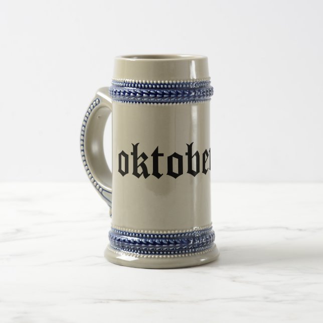 Chope À Bière Oktoberfest Beer Stein : Funny Oktoberfest Beer Mu (Devant gauche)