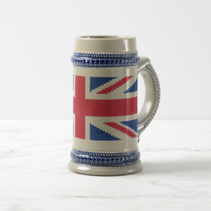 Chope À Bière Original cross-stitch design Union Jack