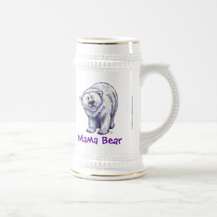 Chope À Bière Ours polaire mignon pour maman