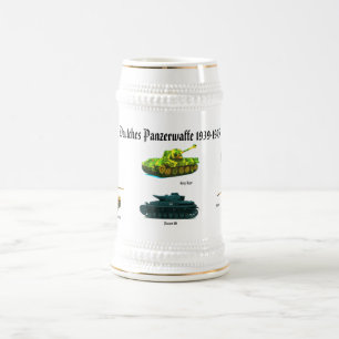 Chope À Bière Panzerwaffe German Tank Stein