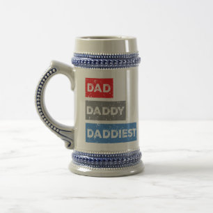 Chope À Bière Papa Daddy Daddiest Fête des pères Design