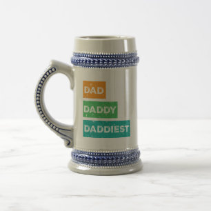 Chope À Bière Papa Daddy Daddiest Fête des pères Design