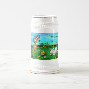 Chope À Bière Pâques - Chiot Capo Rabbit et Chick