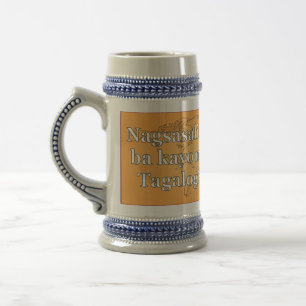 Chope À Bière Parlez-vous le tagalog ? en tagalog. Indicateur wf
