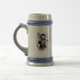 Chope À Bière Patin à roulettes de monstre de dessin animé