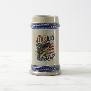 Chope À Bière Pêche de la basse brute du 4 juillet