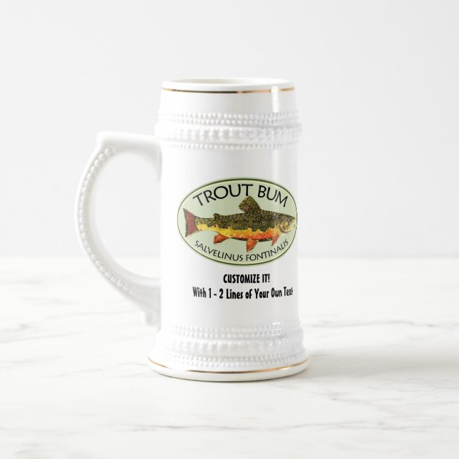 Chope À Bière Pêche humoristique (Gauche)