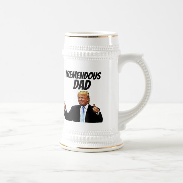 CHOPE À BIÈRE PÈRE BEER STEIN, FUNNY DONALD TRUMP (Droite)
