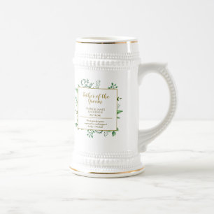 Chope À Bière Père commémoratif de la chambre Groomsman Personna