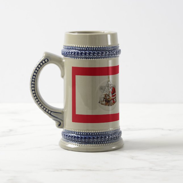 Chope À Bière Père Noël Priez pour le bébé Jésus (Gauche)