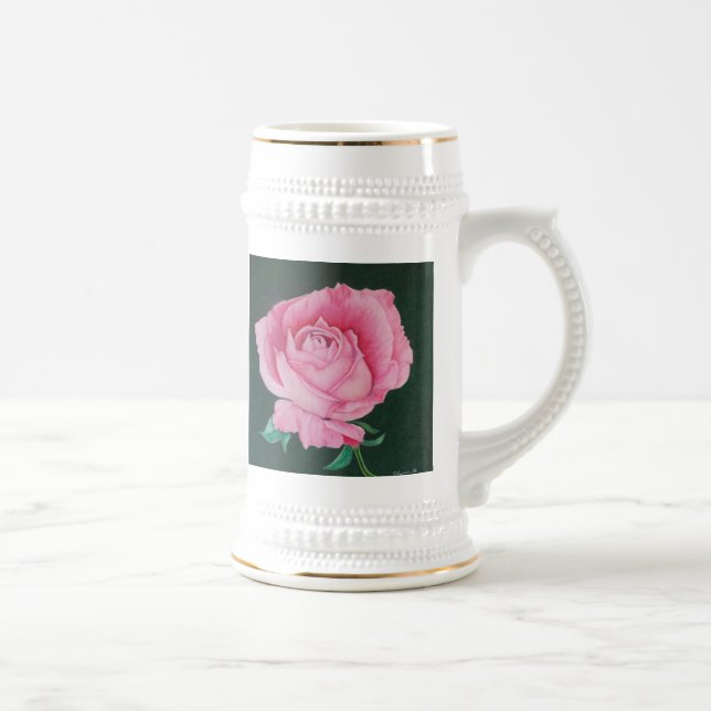 Chope À Bière Pétales roses Stein (Droite)