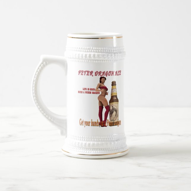 Chope À Bière Peter Dragon Ale la vie est bonne (Gauche)