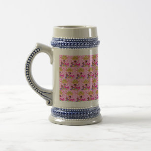 Chope À Bière Petite fille en rose