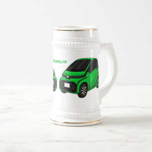 Chope À Bière Petite voiture verte de taille micro