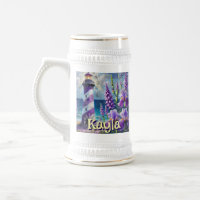 Phare violet avec Foxglove & Iris Personnalisé