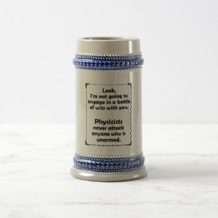 Chope À Bière Physicien de joute d'esprit