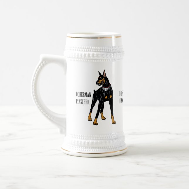 Chope À Bière pinscher de dobermann (Gauche)