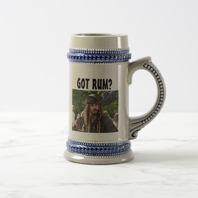 CHOPE À BIÈRE PIRATE CAPITAINE COSPLAY BEER STEIN 'GOT RUM' ? (Droite)