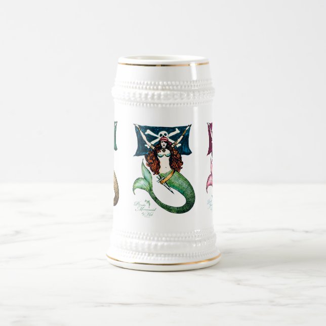 Chope À Bière Piratez le ~ de sirène Tankard/Stein par le (Centre)