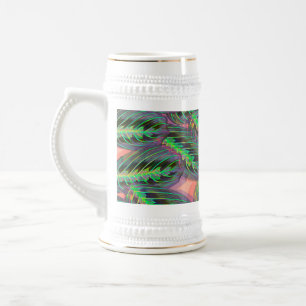 Chope À Bière Plantes Calathea Feuillage Motif Feuille