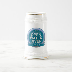 Chope À Bière Plongeur en eau libre certifié sur mesure