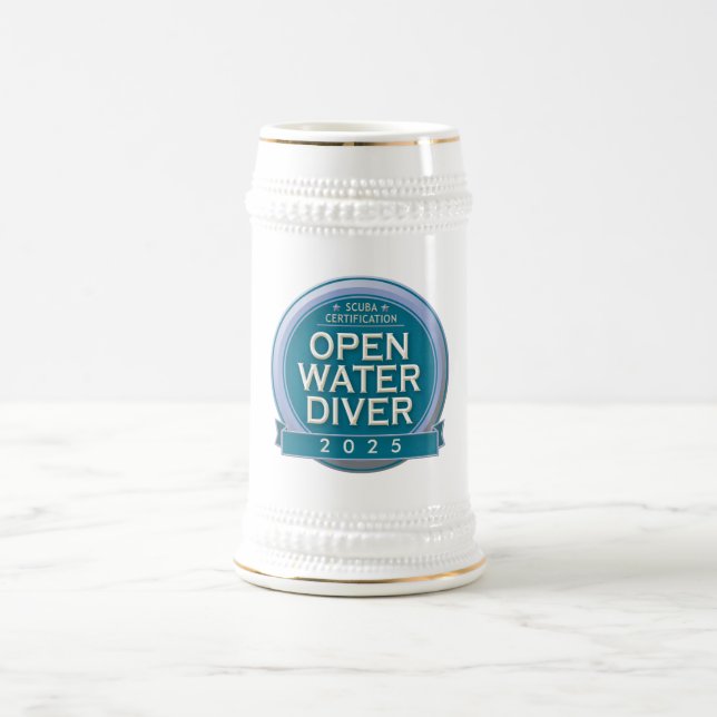 Chope À Bière Plongeur en eau libre certifié sur mesure (Centre)