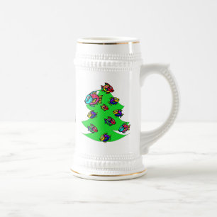 Chope À Bière poissons à l'arbre de Noël