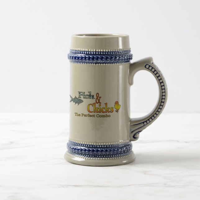 Chope À Bière Poissons et pousses Pêche amusante (Droite)