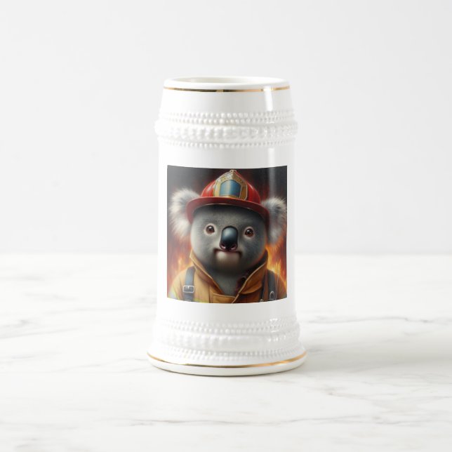 Chope À Bière Pompier Koala (Centre)