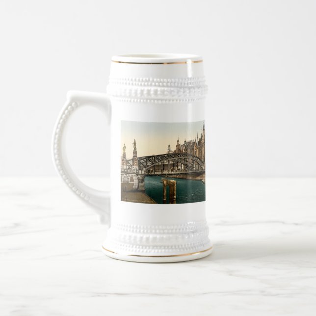 Chope À Bière Pont de Brooksbrucke, Hambourg, Allemagne (Gauche)