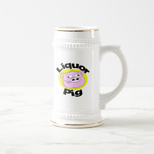 Chope À Bière Porc Stein de boisson alcoolisée (Droite)