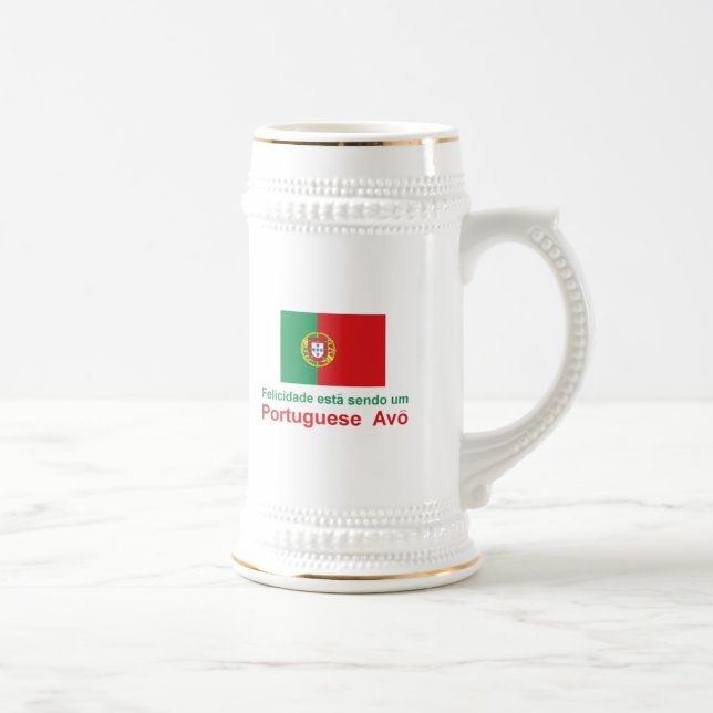Chope À Bière Portugais heureux Avo (grand-père) (Droite)