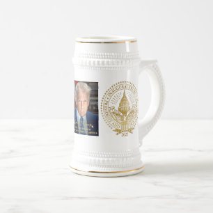 Chope À Bière Premier et deuxième sceau inaugural Donald Trump