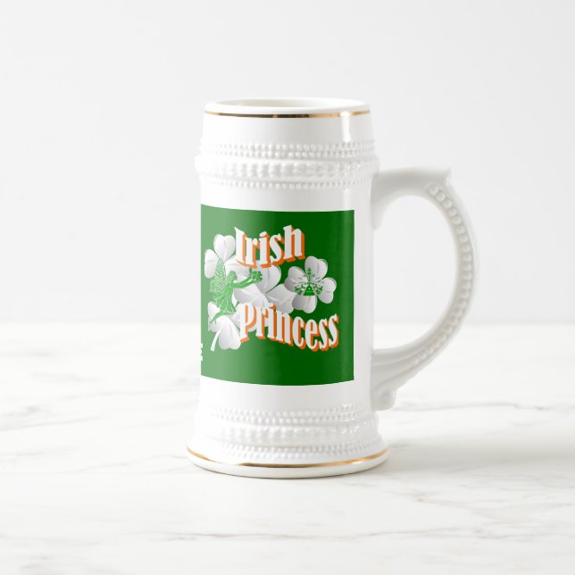 Chope À Bière Princesse irlandaise personnalisée (Droite)
