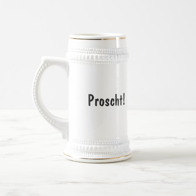 Chope À Bière Proscht ! Dégustation suisse avec drapeau (Gauche)