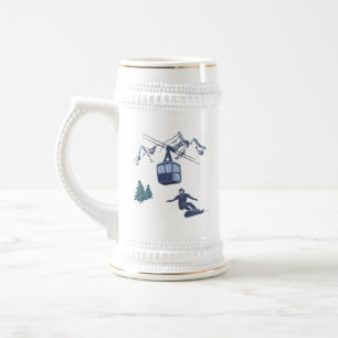 Chope À Bière Puissance du snowboard pour le peuple Station de s