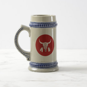 Chope À Bière Red Ghost Dance Buffalo stein