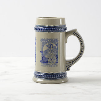 Chope À Bière Reine de Corbie de cobalt