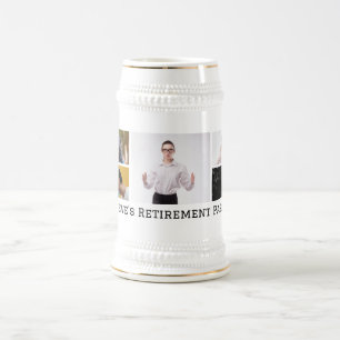 Chope À Bière Retrait personnalisé de texte personnalisé de cinq