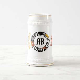 Chope À Bière Safari Abstrait africain Stein