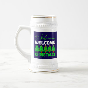 Chope À Bière Sapin de Noël Bienvenue Création pour les Fêtes-85