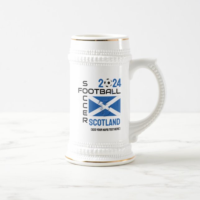 Chope À Bière SCOTLAND Football Football Custom 2024 TOUTE ANNÉE (Droite)