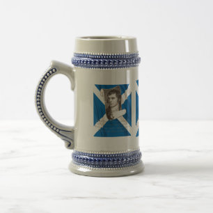 Chope À Bière Selkirk Grace Burns Night et Saltire écossais